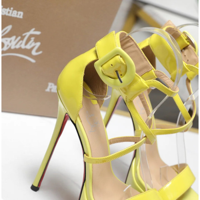 Christian Louboutin Black Patent Pointed‑Toe Stiletto Heel Pumps