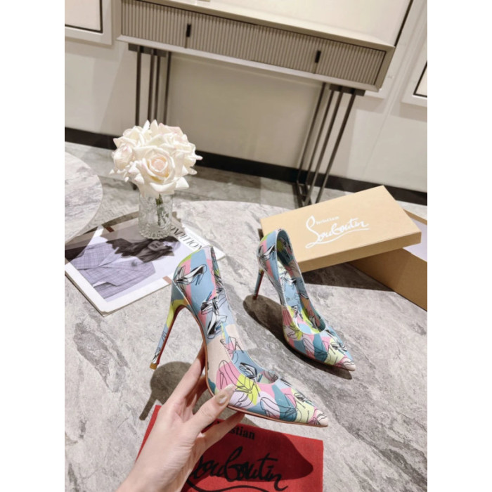 Christian Louboutin Colorful Graffiti Print 100mm heel Pump