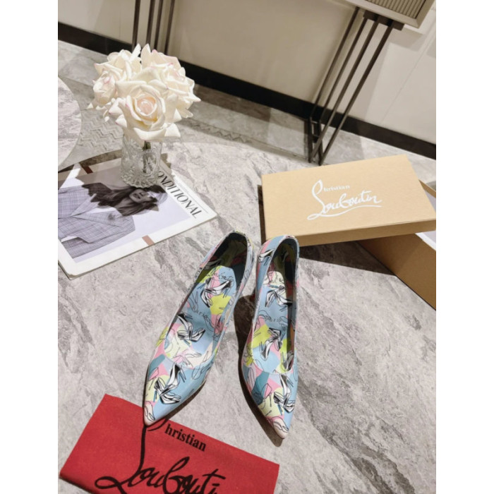 Christian Louboutin Colorful Graffiti Print 100mm heel Pump