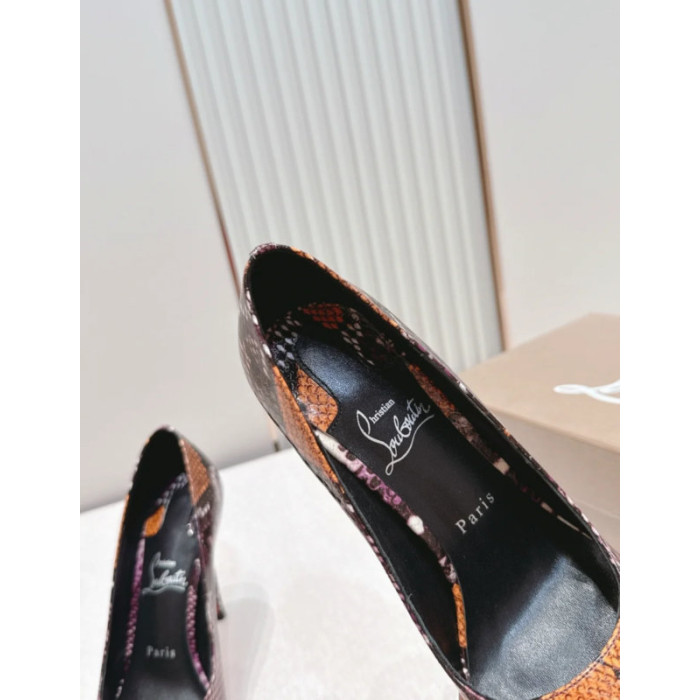 Christian Louboutin Multicolor Snake‑Print 120mm Stiletto Heel So Kate Pumps