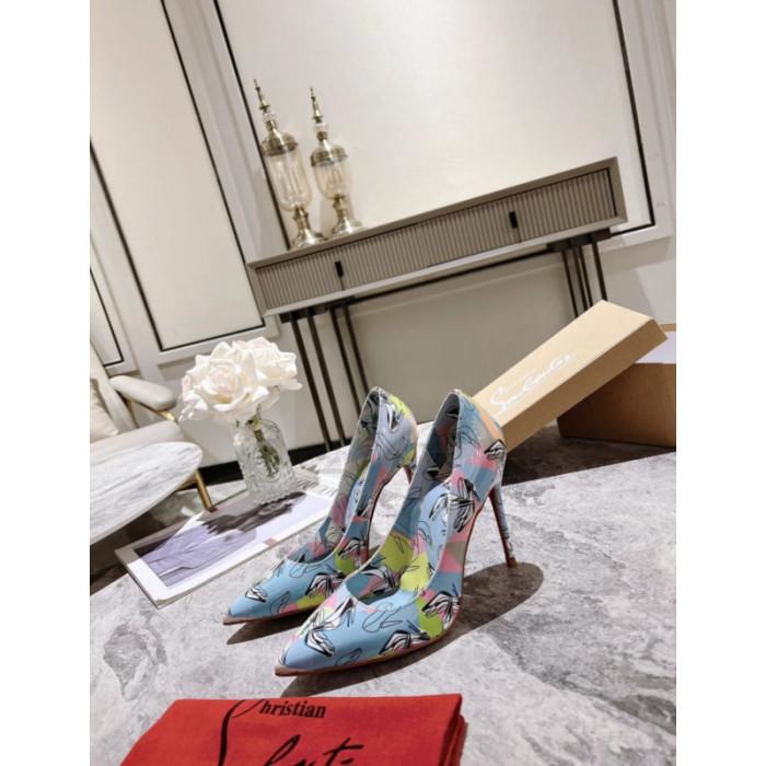 Christian Louboutin Colorful Graffiti Print 100mm heel Pump
