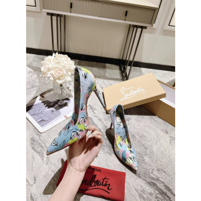 Christian Louboutin Colorful Graffiti Print 100mm heel Pump