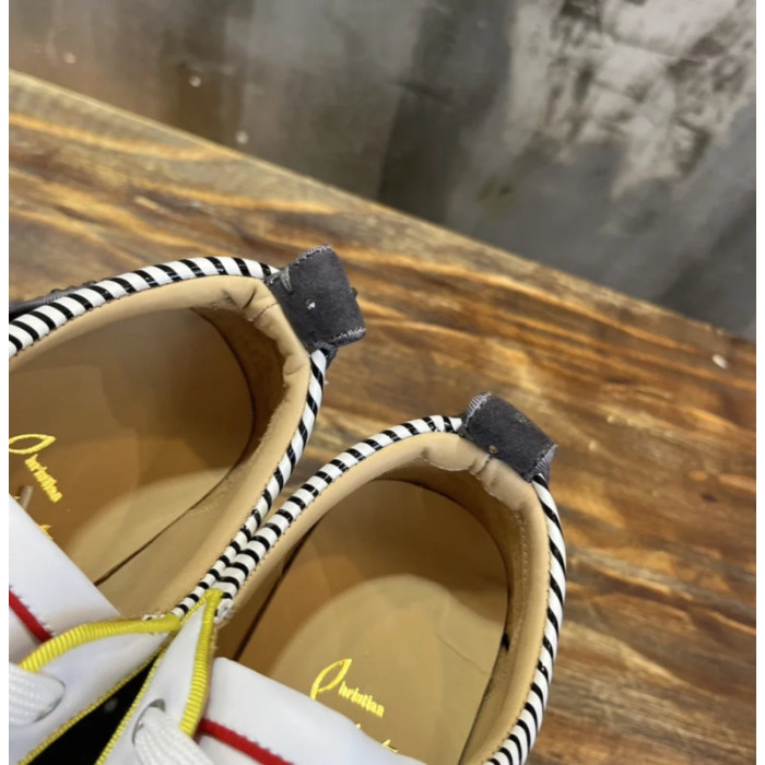 Christian Louboutin Multicolor Spiked Low‑Top Sneakers
