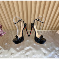 Christian Louboutin Black Patent Bow Pointed‑Toe Stiletto Heel Pumps