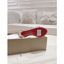 Christian Louboutin Nude Patent 120mm Crystal Flower Platform Stiletto Sandals