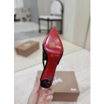 Christian Louboutin Black Patent Leather 120mm Stiletto Heel So Kate Slingback Pumps