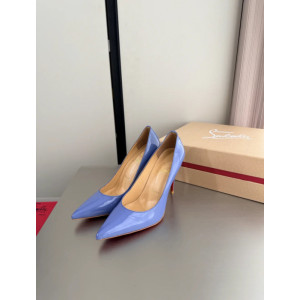 Christian Louboutin Periwinkle Patent Leather 100mm Stiletto Heel Kate Pumps