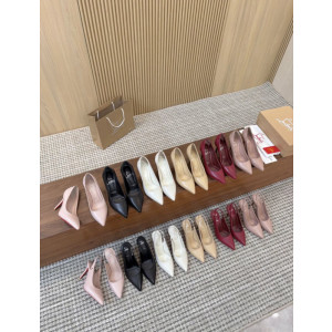 Christian Louboutin Beige Leather 85mm Sporty Kate Pointed Toe Stiletto Heel Pumps
