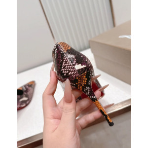 Christian Louboutin Multicolor Snake‑Print 120mm Stiletto Heel So Kate Pumps