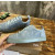 Christian Louboutin Dusty Blue Suede Spiked Low‑Top Men’s Sneakers