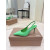 Christian Louboutin Green Patent Leather 85mm Pointed‑Toe Slingback Stiletto Heel Pumps