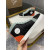 Christian Louboutin Black Chevron Mint‑Trim Orange‑Spiked High‑Top Sneakers