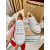 Christian Louboutin Lips‑Print Spiked Toe Low‑Top Lace‑Up Sneakers