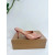 Christian Louboutin Nude Patent 70mm Peep‑Toe Heel Mule Sandals