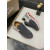Christian Louboutin Grey Suede Red Zigzag Sole Low‑Top Sneakers