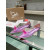 Christian Louboutin Purple Transparent PVC Pink Bow Crystal Pointed‑Toe Flat Pumps