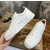 Christian Louboutin White Perforated White‑Spiked Low‑Top Sneakers