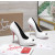 Christian Louboutin Lady Z 120 White Patent Peep‑Toe Platform Stiletto Heel Pumps