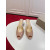 Christian Louboutin Nude Patent Peep‑Toe Kitten Heel Mules