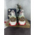 Christian Louboutin Multicolor Leather Slip‑On Spiked Sneakers Red Shark‑Tooth Sole