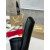 Christian Louboutin Black Leather Platform Flat Slide Sandal