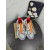 Christian Louboutin Multicolor Bubble‑Sole Chunky Lace‑Up Sneakers Red Lining