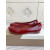 Christian Louboutin × Maison Margiela Red Patent Leather Tabi Split‑Toe Flat Shoes