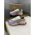 Christian Louboutin Holographic‑Toe Shark Tooth Sole Low‑Top Sneakers