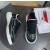 Christian Louboutin Black‑White Bubble‑Sole Lace‑Up Chunky Sneakers