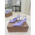 Christian Louboutin Lavender Patent Leather 85mm Pointed‑Toe Slingback Stiletto Heel Pumps
