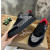 Christian Louboutin Black‑Silver Glitter Spiked Platform Low‑Top Sneakers