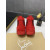 Christian Louboutin Louis Orlato Strass Red Crystal High Top Sneakers