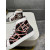 Christian Louboutin Black Patent Geometric‑Print Spiked High‑Top Sneakers