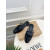 Christian Louboutin Black Patent Leather Slingback Flat Mule Flats