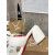 Christian Louboutin White Leather 55mm heel Slide Sandals