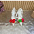 Christian Louboutin Ivory Satin Multicolor Rose Flower 100mm Stiletto Heel Slingback Pumps