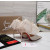 Christian Louboutin Ivory Satin Checkerboard Crystal Tulle Ruffle 100mm Stiletto Heel Pumps