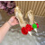 Christian Louboutin Ivory Satin Multicolor Fabric Flower 100mm Stiletto Heel Slingback Pumps