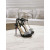 Christian Louboutin Black Patent 120mm Crystal Flower Platform Stiletto Sandals