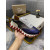 Christian Louboutin Navy‑Silver Glitter Shark Tooth Sole Low‑Top Sneakers