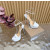 Christian Louboutin White Patent 150mm Platform Ankle‑Strap High‑Heel Sandals