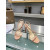 Christian Louboutin Nude Patent Asymmetric Curved Strap Slingback Sandal 100mm heel