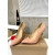Christian Louboutin Nude Patent Leather Pointed Toe heel Pumps