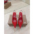 Christian Louboutin Red Patent Leather 85mm Pointed‑Toe Slingback Stiletto Heel Pumps