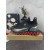 Christian Louboutin Black Silver‑Spiked Slip‑On Sneakers Red Shark‑Tooth Sole