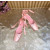 Christian Louboutin Pink Satin Bow Ankle‑Tie Slingback Ballet Flats