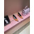Christian Louboutin Orange Patent 55mm Metal‑Tip Pointed Toe Kitten Heel Pumps