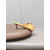Christian Louboutin Yellow Watercolor‑Print Satin Bow Mule Kitten Heel Sandals 55mm heel