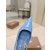 Christian Louboutin Light Blue Patent 85mm Slingback Pointed‑Toe Heel Pumps