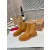 Christian Louboutin Tan Suede Lug‑Sole Chelsea Ankle Boots